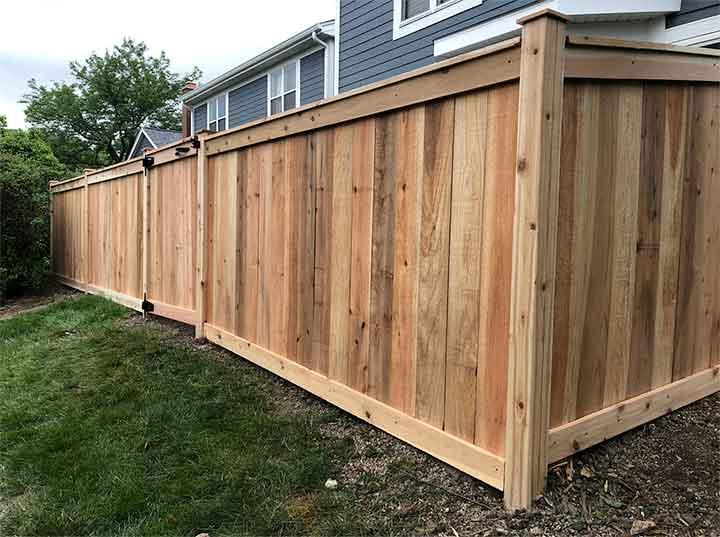 Cedar Fence Installation - Sound Custom Fences