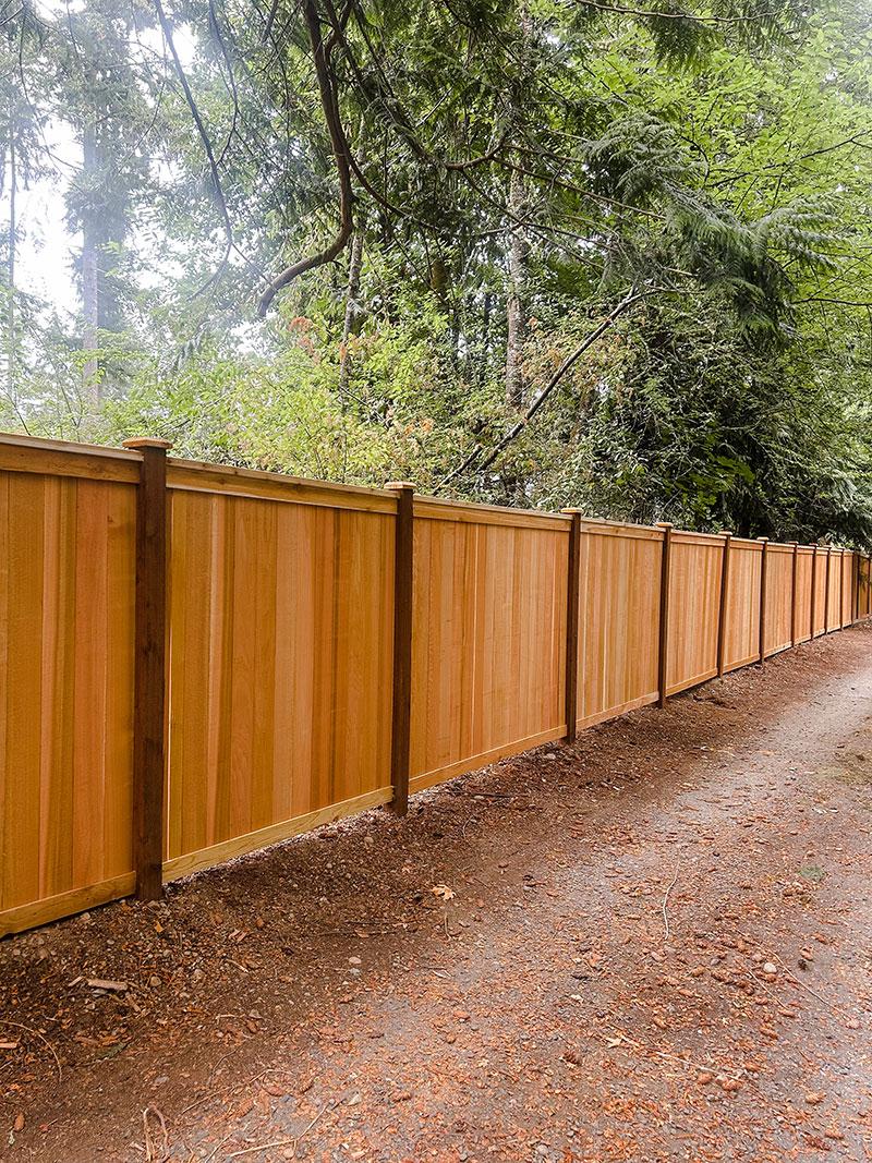 Gig Harbor Full Panel Cedar Fence Installation - Full Panel Cedar Fence Installation in Gig Harbor, Washington