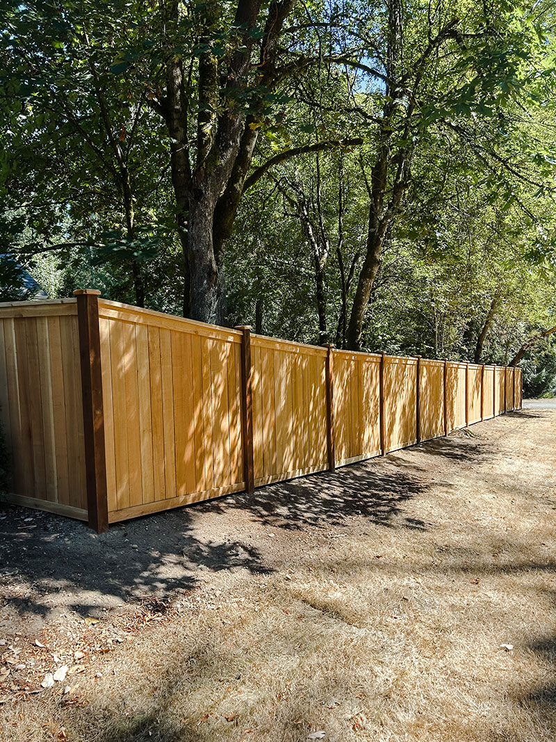Gig Harbor Full Panel Cedar Fence Installation - Full Panel Cedar Fence Installation - Image 4 in Gig Harbor, Washington