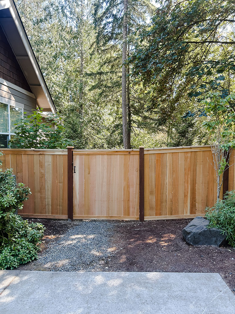 Gig Harbor Full Panel Cedar Fence Installation - Full Panel Cedar Fence Installation - Image 5 in Gig Harbor, Washington