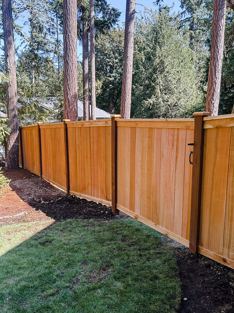 Gig Harbor Full Panel Cedar Fence Installation - Full Panel Cedar Fence Installation - Image 6 in Gig Harbor, Washington