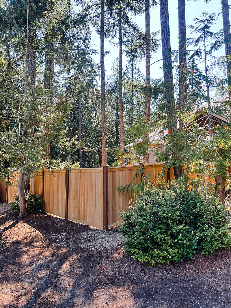 Gig Harbor Full Panel Cedar Fence Installation - Full Panel Cedar Fence Installation - Image 7 in Gig Harbor, Washington