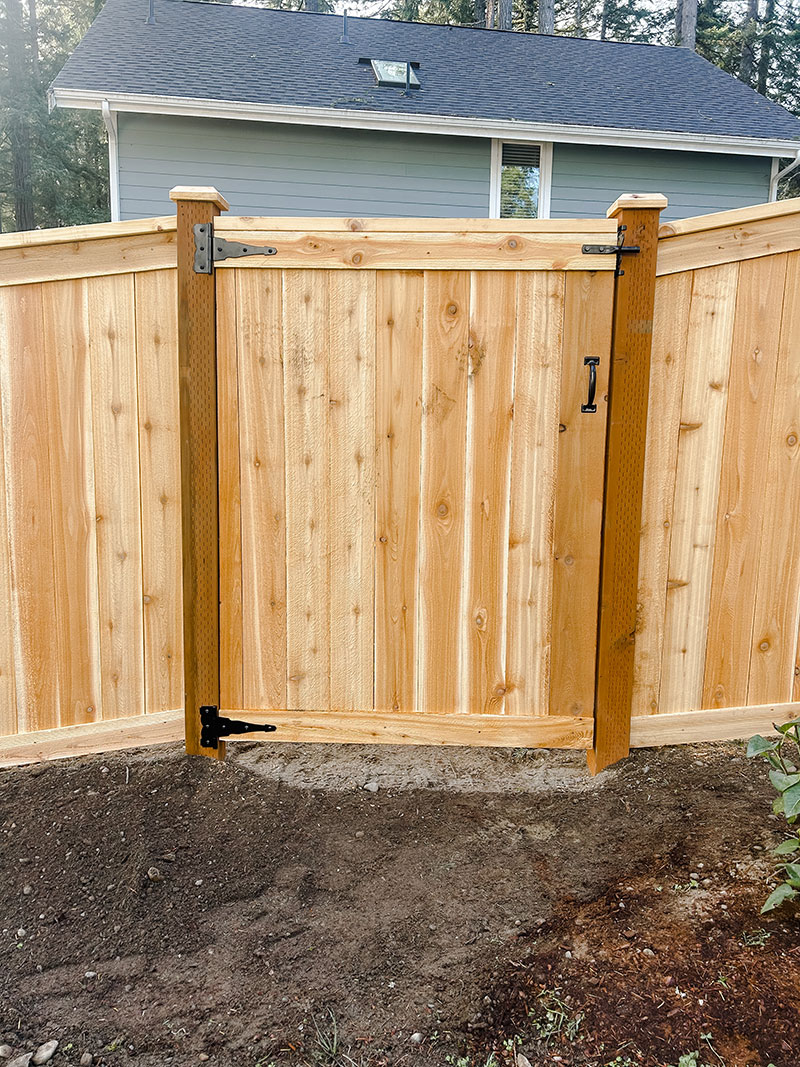 Lakebay Full Panel Cedar Fence Installation - Full Panel Cedar Fence Installation - Image 7 in Lakebay, Washington