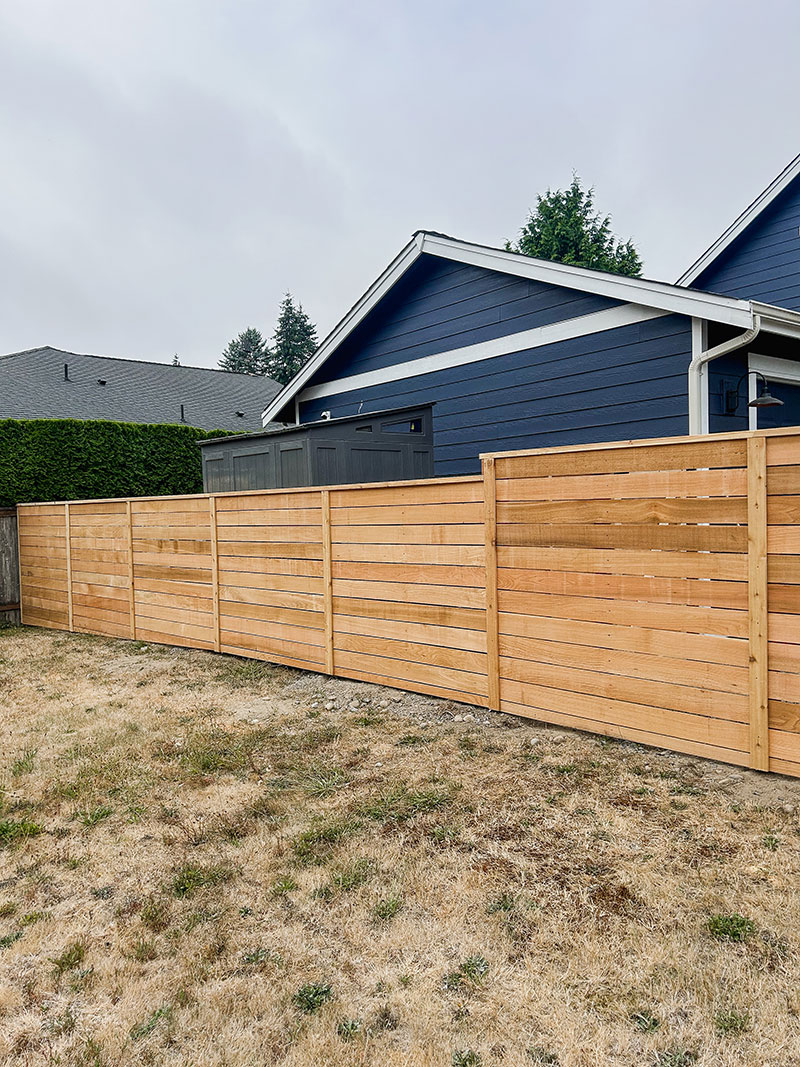 Tacoma Horizontal Cedar Fence Replacement - Horizontal Cedar Fence Replacement - Image 9 in Tacoma, Washington